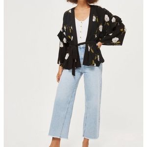 Topshop ruffle kimono